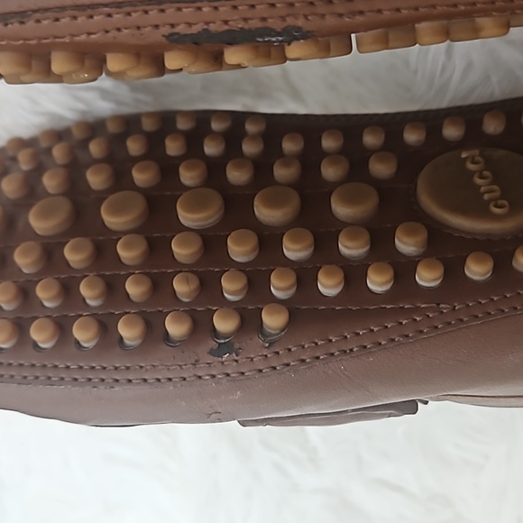 Authentic Gucci 28734 Leather Driving Loafers Mens size 12 - Picture 9 of 16